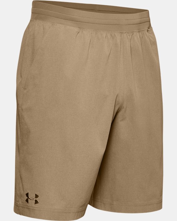 Men's UA Motivate Vented Shorts, Brown, pdpMainDesktop image number 4